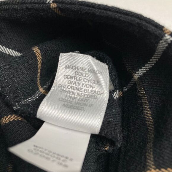 J Jill Pants 16P Women Black Gold Windowpane Check Stretch Career Holiday Office - Picture 9 of 13